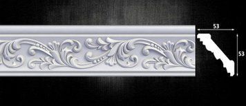 Карниз из пенополистирола с рисунком Optima Decor 712 (53x53)мм 712 фото