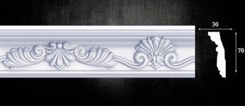 Карниз из пенополистирола с рисунком Optima Decor 725 (30x70)мм 725 фото