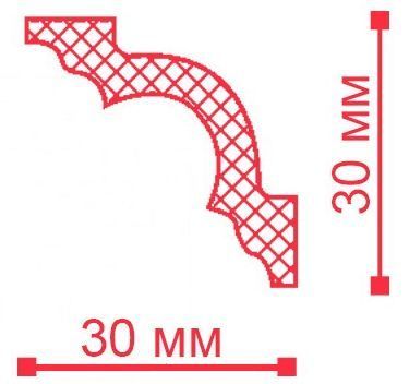 Карниз NMC Nomastyl MA (30x30) мм A3 фото