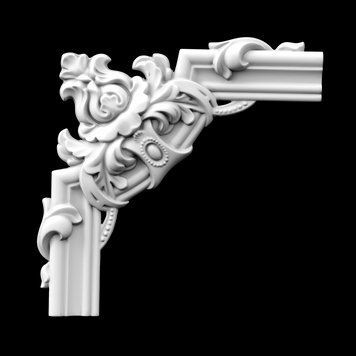 Угловой элемент полиуретановый молдинга Gaudi Decor CF 3007A CF 3007A фото