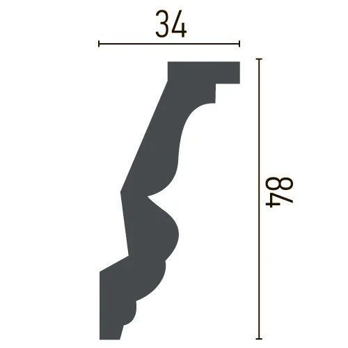 Карниз полиуретановый с орнаментом Gaudi Decor C 1013 Flexi C 1013 Flexi фото