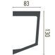 Карниз полиуретановый гладкий Gaudi Decor P 885 P 885 фото 4