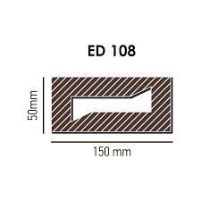 Балка Decowood ED 108 модерн 15х5 см (3 м) біла ED108 фото