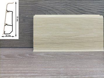 Плинтус Arbiton INDO, Дуб Авалон №187 70x26x2500 INDO-187 фото