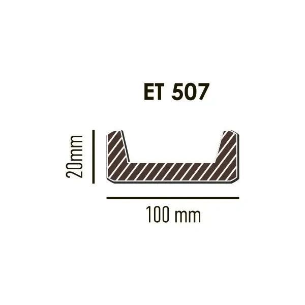 Панель Decowood ET507 модерн 10х2см (3м) Темная ET507 фото