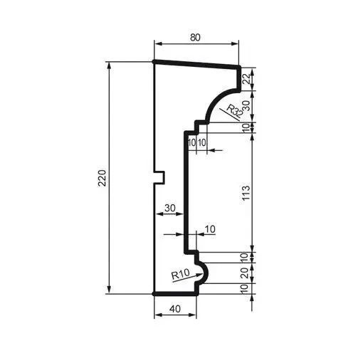 Молдинг фасадный Prestige Decor MC 140 MC 140 фото