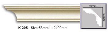 Карниз гладкий поліуретановий Harmony K 205 Flexi K 205 Flexi фото