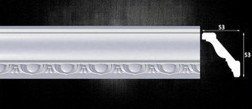Карниз из пенополистирола с рисунком Optima Decor 713 (53x53)мм 713 фото
