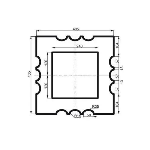 Колона фасадна квадратна з канелюром ціла Prestige Decor LC 112-21 Full LC 112-21 Full фото
