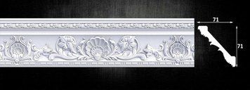 Карниз из пенополистирола с рисунком Optima Decor 1011 (71x71)мм 1011 фото