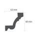 Карниз полиуретановый гладкий Gaudi Decor P 134 P 134 фото 7