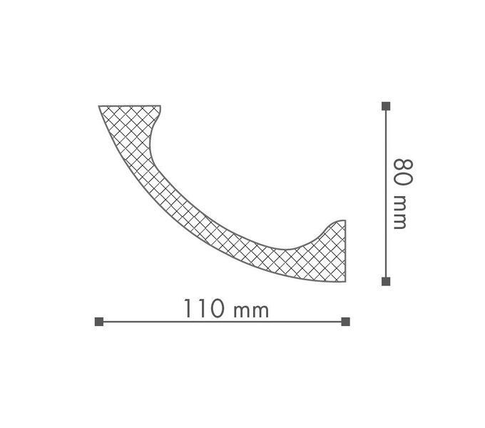 Карниз NMC Wallstyl WT3 (80x110)мм WT3 фото