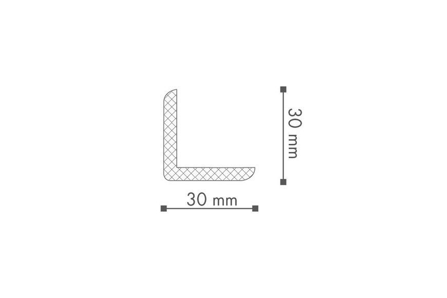 Плинтус угловой NMC Wallstyl WE1 (30х30)мм WE1 фото