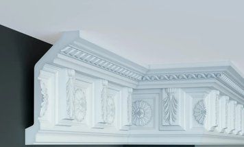 Карниз поліуретановий з орнаментом Gaudi Decor C 101 C 101 фото