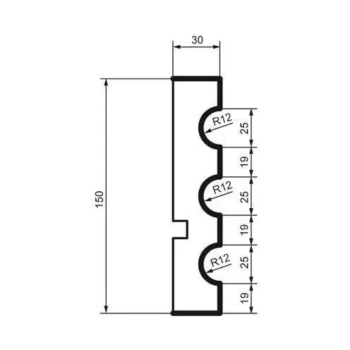 Молдинг фасадный Prestige Decor MC 124 MC 124 фото