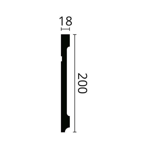 Плинтус NMC Wallstyl FD20 (200х18)мм FD20 фото