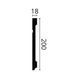Плинтус NMC Wallstyl FD20 (200х18)мм FD20 фото 2