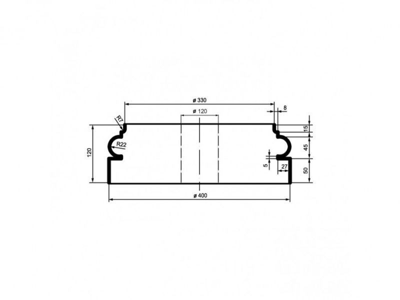 База ціла колони фасадної Prestige Decor LC 102-3 LC 102-3 фото