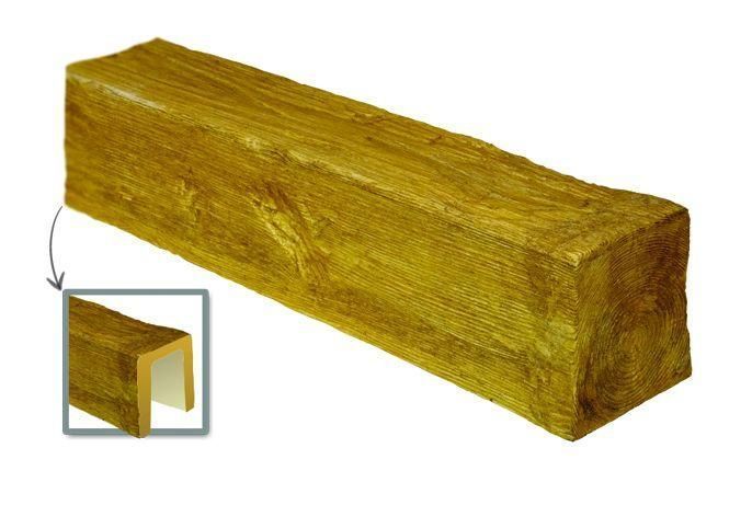 Балка поліуретанова DECOWOOD модерн ED 104 (2м) classic біла 17х19 ED 104 (2м) фото