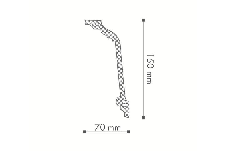 Карниз NMC Allegro AL5 (150x70)мм AL5 фото