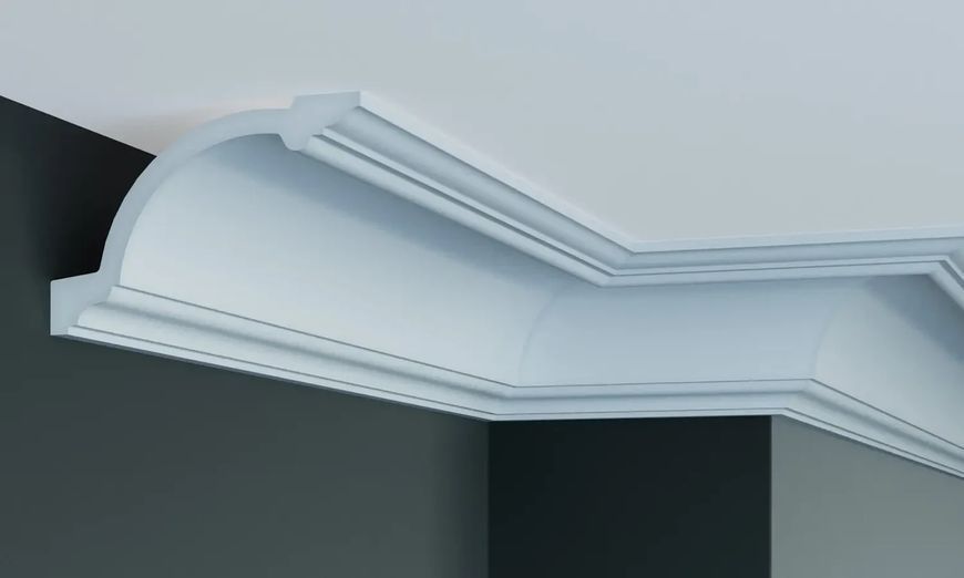 Карниз поліуретановий гладкий Gaudi Decor P 133 M 205 Flexi фото