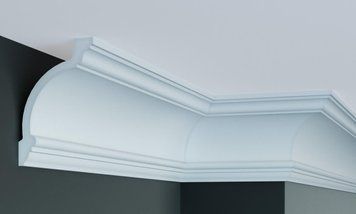 Карниз поліуретановий гладкий Gaudi Decor P 133 Flexi P 133 фото