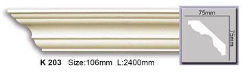 Карниз гладкий полиуретановый Harmony K 203 Flexi K 203 Flexi фото