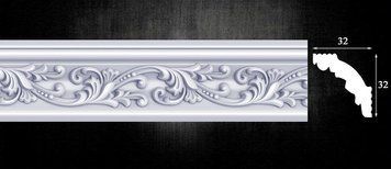 Карниз из пенополистирола с рисунком Optima Decor 408 (32x32)мм 408 фото