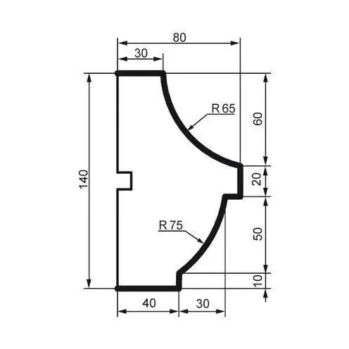 Молдинг фасадный Prestige Decor MC 160 MC 160 фото