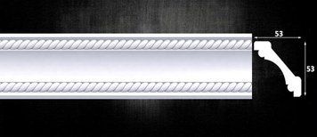 Карниз из пенополистирола с рисунком Optima Decor 715 (53x53)мм 715 фото