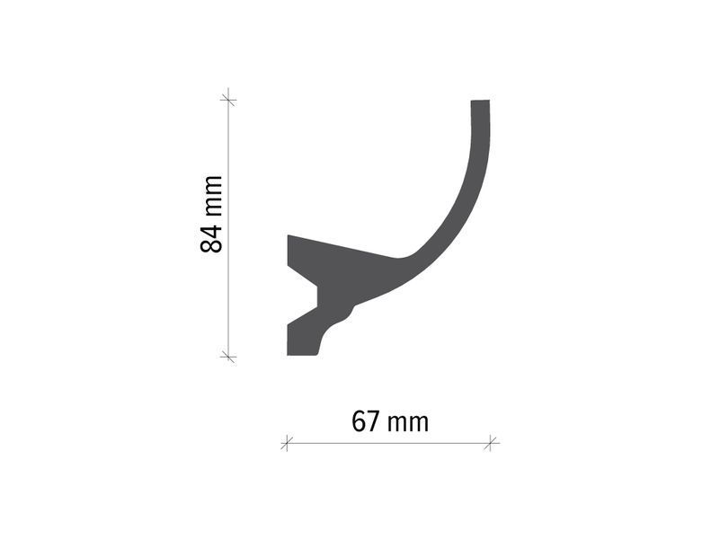 Карниз Tesori KF715 (84х67)мм KF715 фото