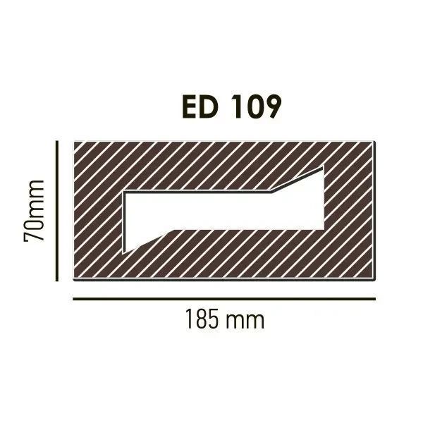Балка полиуретановая DECOWOOD модерн ED 109 (2м) classic 7х18,5 Светлая ED 109 (2м) фото