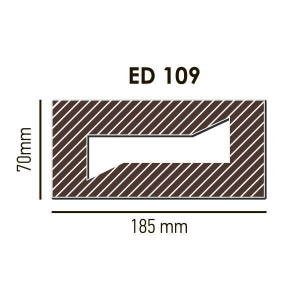 Балка поліуретанова DECOWOOD модерн ED 109 (2м) classic біла  7х18,5 ED 109 (2м) фото