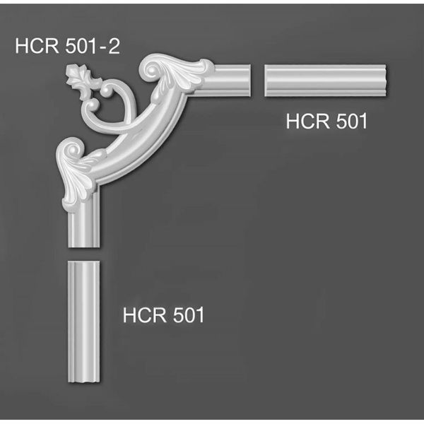 Кутовий елемент поліуретановий Grand Decor HCR 501-2 HCR 501-2 фото
