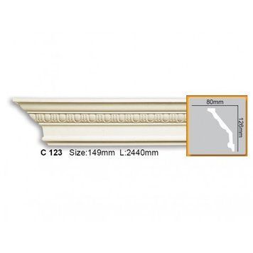 Карниз поліуретановий з орнаментом Gaudi Decor C 123 Flexi C 123 Flexi фото