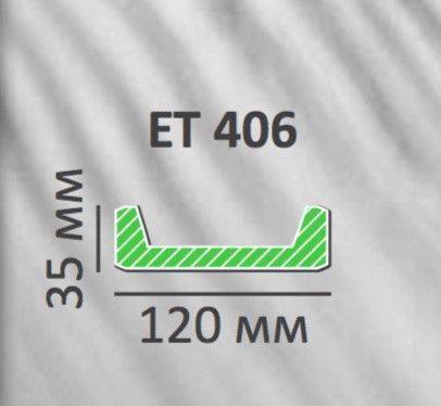 Панель Decowood ET406 модерн 12х3,5см (2 м) ET406 фото