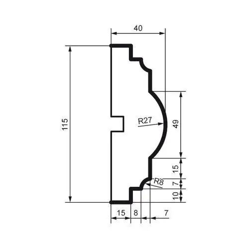 Молдинг фасадный Prestige Decor MC 114 MC 114 фото