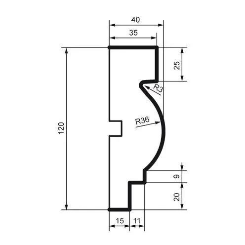 Молдинг фасадный Prestige Decor MC 115 MC 115 фото