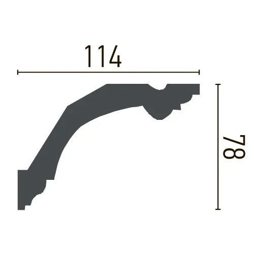 Карниз поліуретановий гладкий Gaudi Decor P 232 P 232 фото