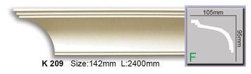 Карниз гладкий полиуретановый Harmony K 209 Flexi K 209 Flexi фото