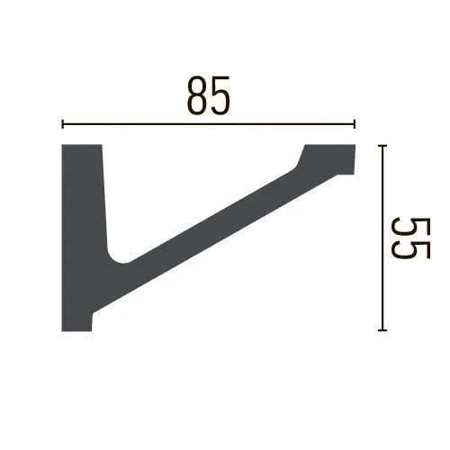 Карниз полиуретановый гладкий Gaudi Decor P 881 Flexi гибкий P 881 Flexi фото
