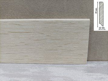 Плінтус Luciano до LVT/SPC 2400x70x12 Бежевий PVC132 [PVC132] PVC132 фото