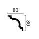Карниз NMC Nomastyl A1 (80x80)мм A1 фото 2