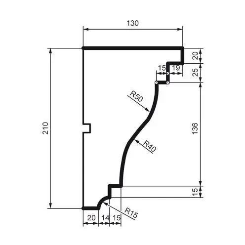 Карниз фасадный Prestige Decor KC 106 KC 106 фото