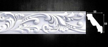 Карниз из пенополистирола с рисунком Optima Decor 716 (53x53)мм 716 фото