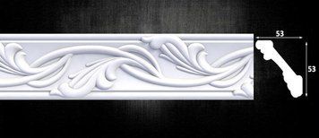 Карниз из пенополистирола с рисунком Optima Decor 717 (53x53)мм 717 фото