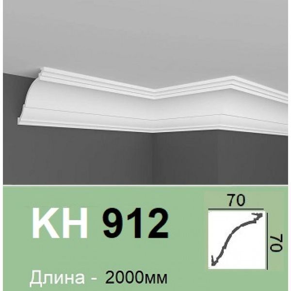 Карниз полімерний для LED освітлення Grand Decor KH 912 KH 912 фото