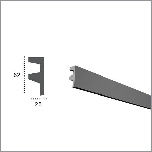 Карниз Tesori KF501 (62x25) мм KF501 фото